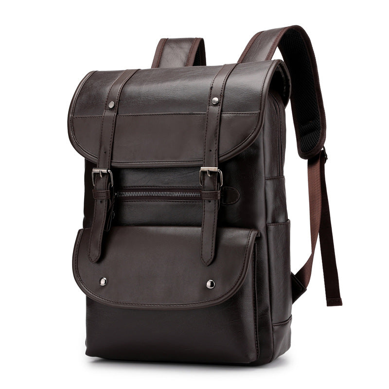 PU leather backpack