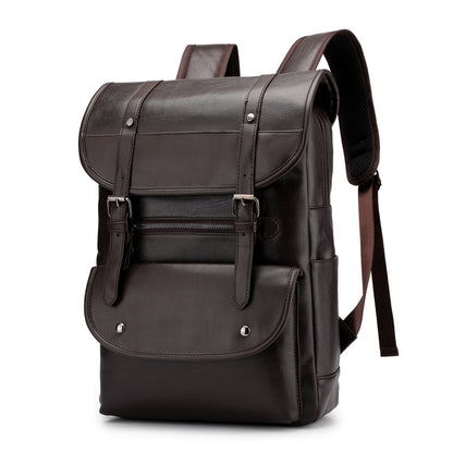 PU leather backpack