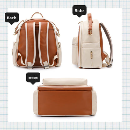 PU leather backpack