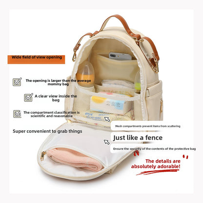 PU leather backpack