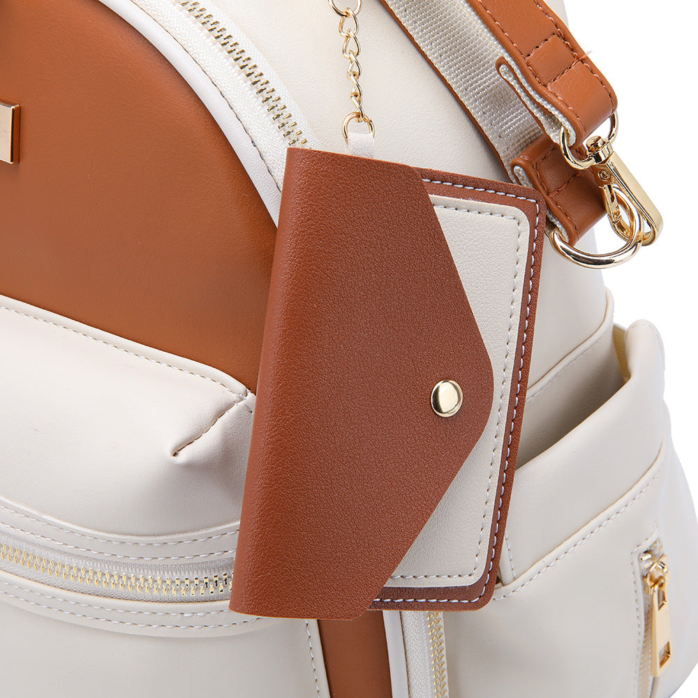 PU leather backpack