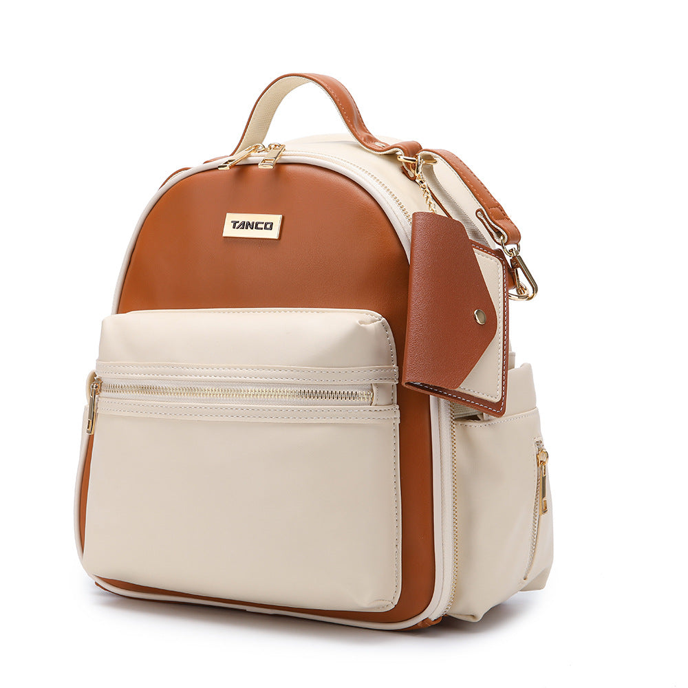 PU leather backpack