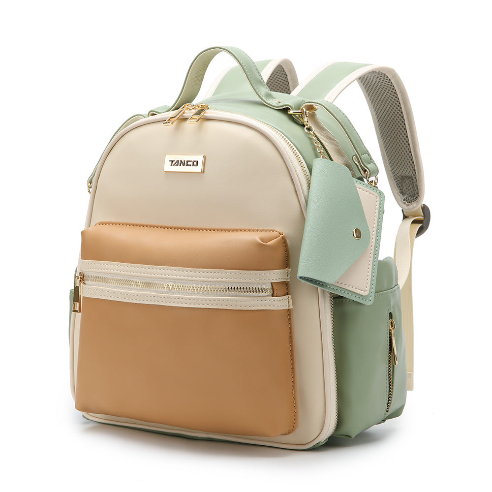PU leather backpack