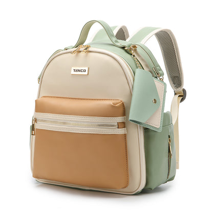 PU leather backpack