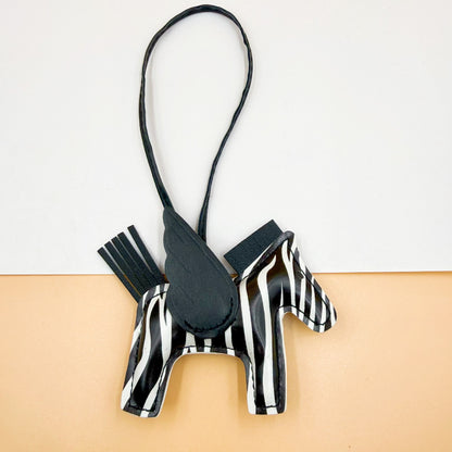 Pu Leather Bag Angel Little Pegasus Keychain Pendant Pendant