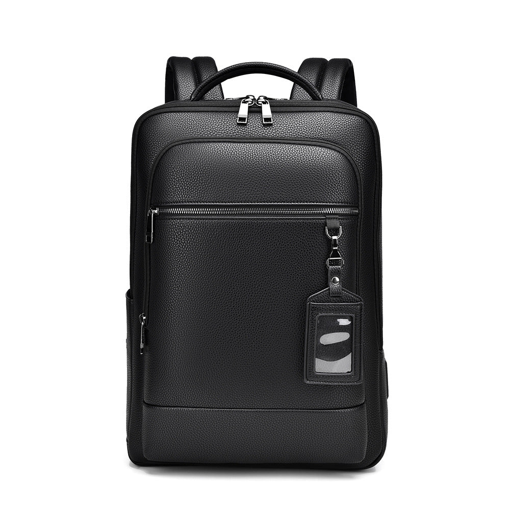 PU Leather Business Backpack