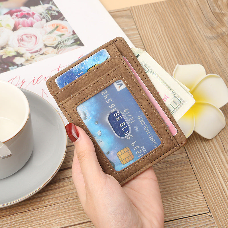 PU leather card holder
