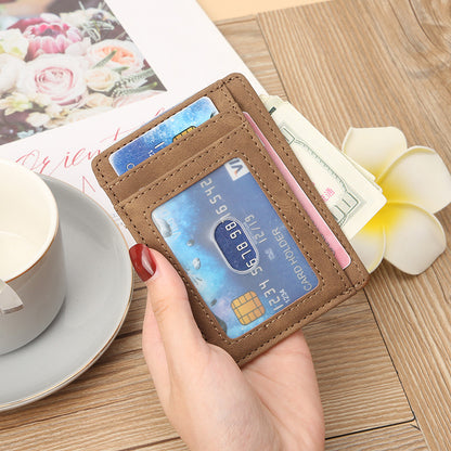 PU leather card holder