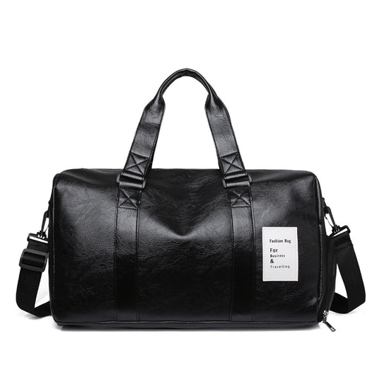 PU Leather Crossbody Bag with Shoe Compartment