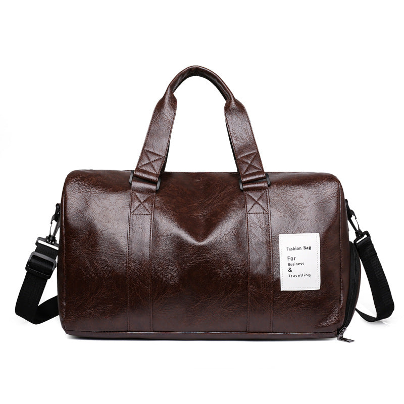 PU Leather Crossbody Bag with Shoe Compartment