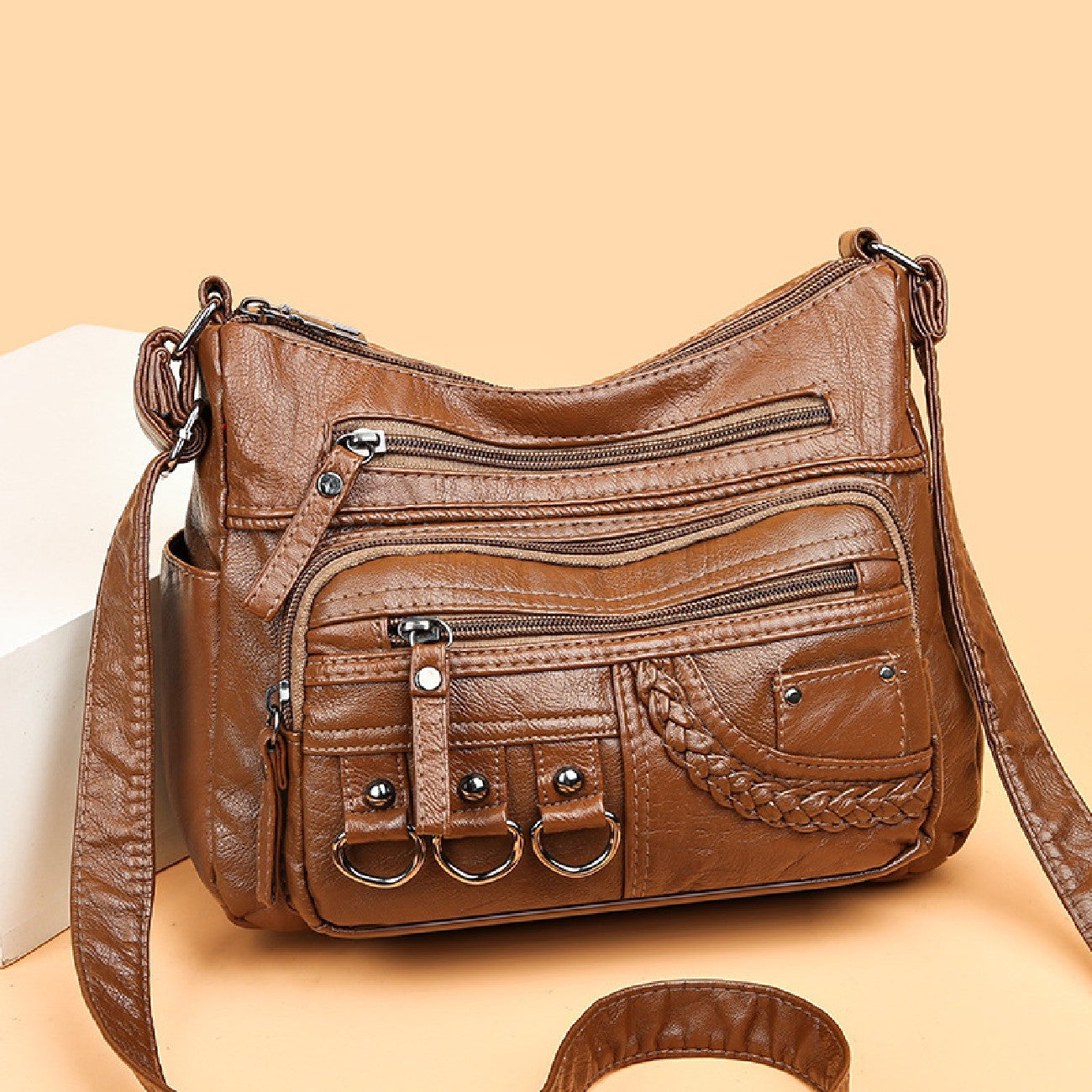 PU Leather Crossbody Shoulder Bag