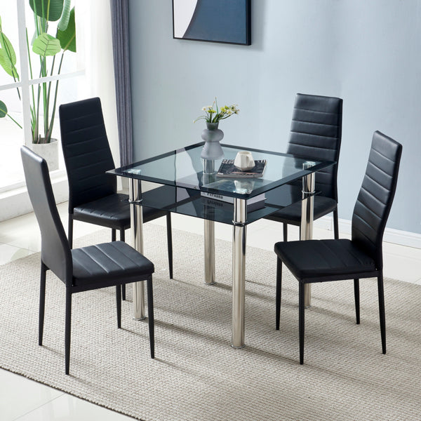 PU leather dining chair