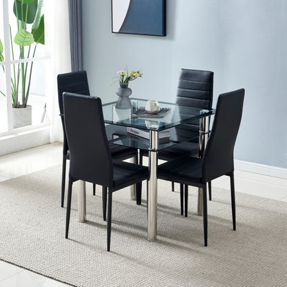 PU leather dining chair