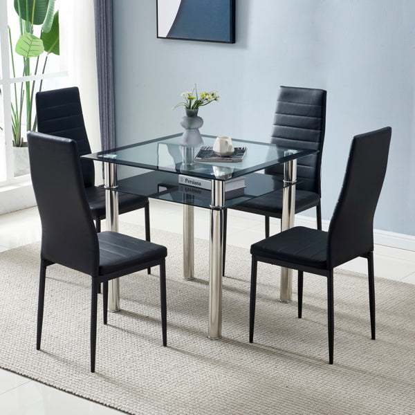 PU leather dining chair