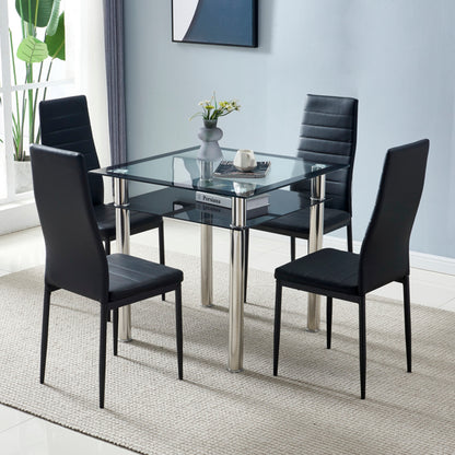 PU leather dining chair