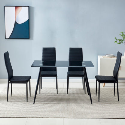 PU leather dining chair