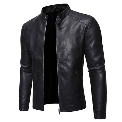 PU Leather Jacket Business Casual
