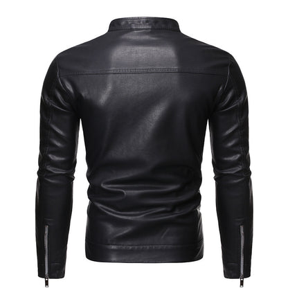 PU Leather Jacket Business Casual