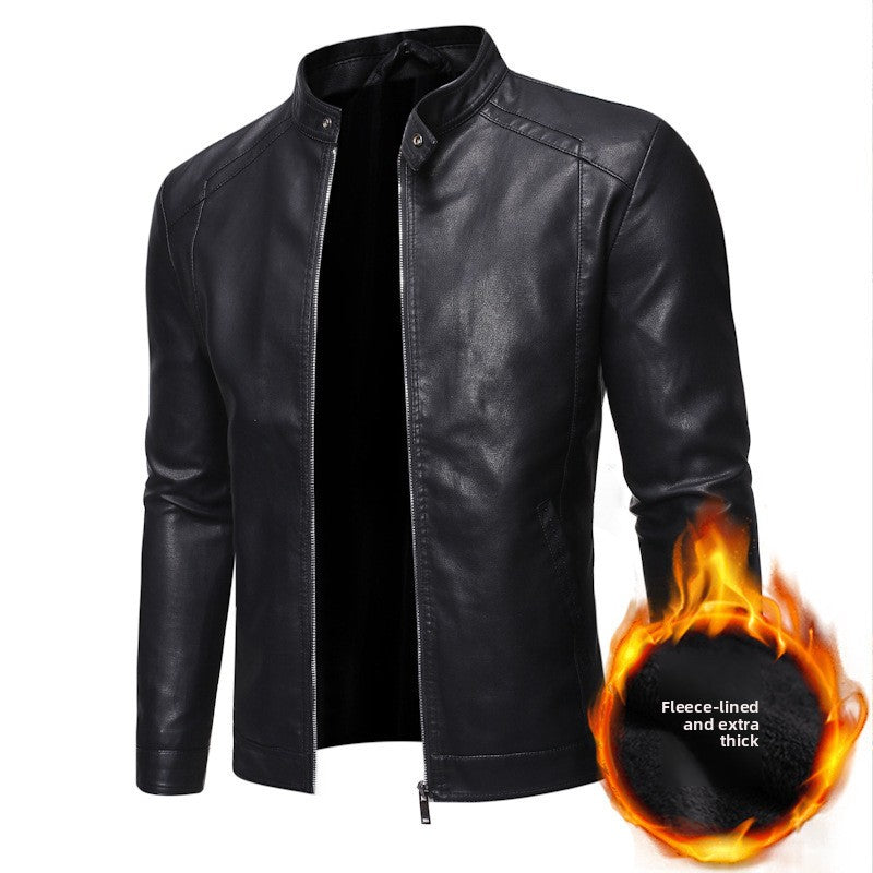 PU Leather Jacket Business Casual