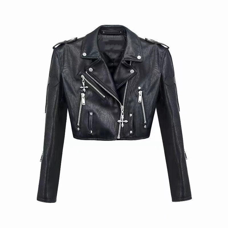 PU leather jacket