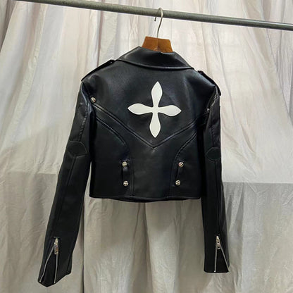 PU leather jacket