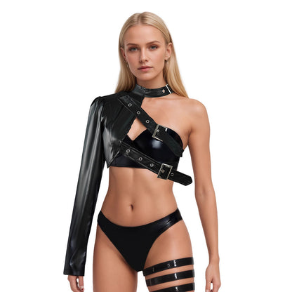 PU leather jacket