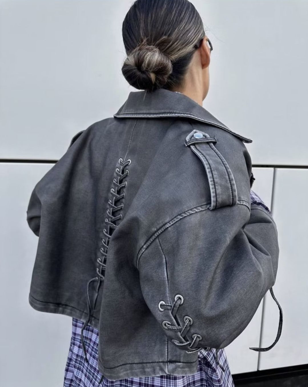 PU leather jacket