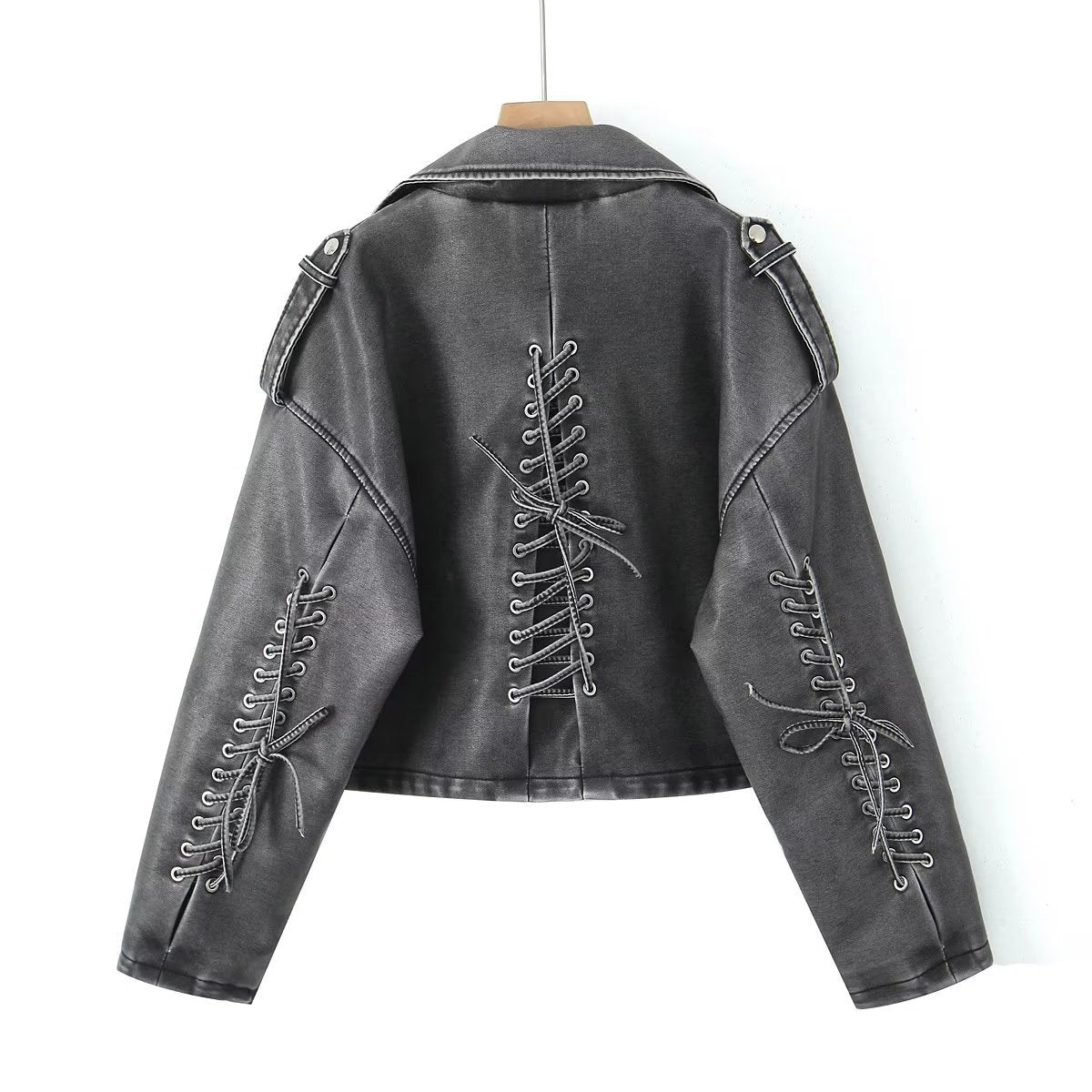 PU leather jacket