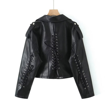 PU leather jacket