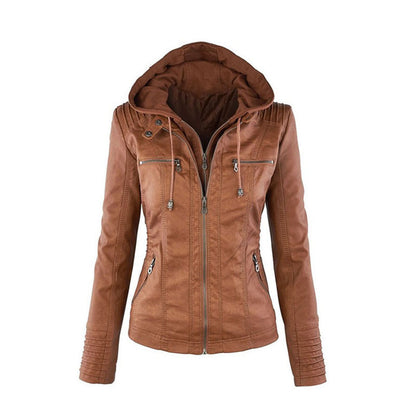 PU leather jacket
