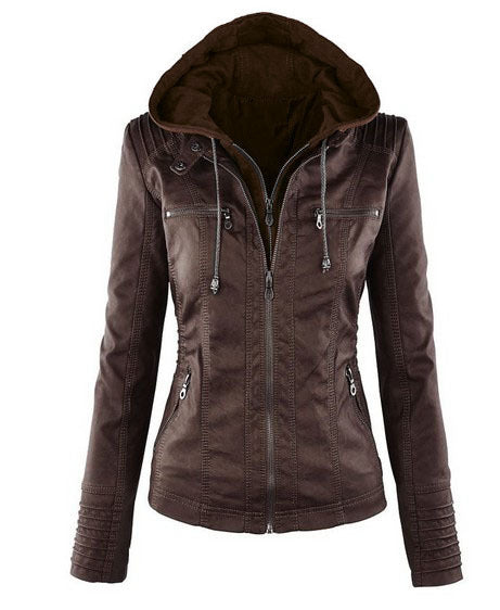 PU leather jacket