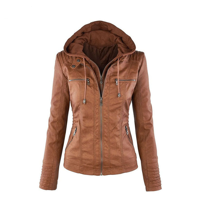 PU leather jacket