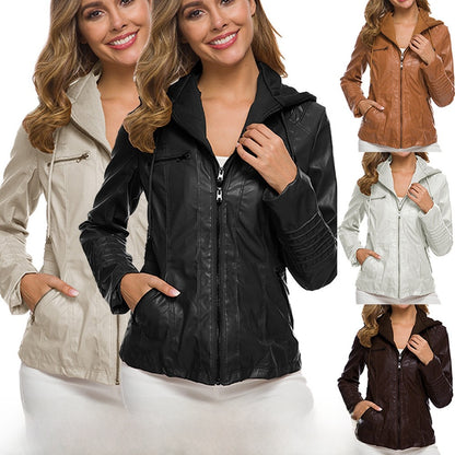 PU leather jacket