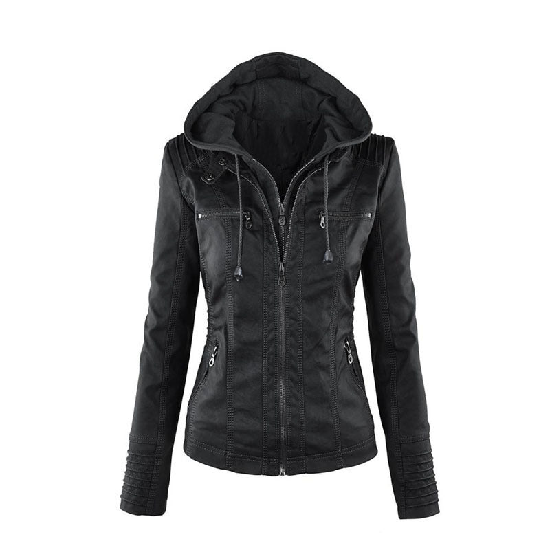 PU leather jacket