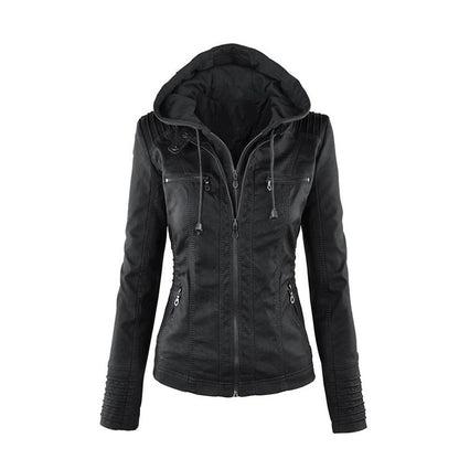 PU leather jacket