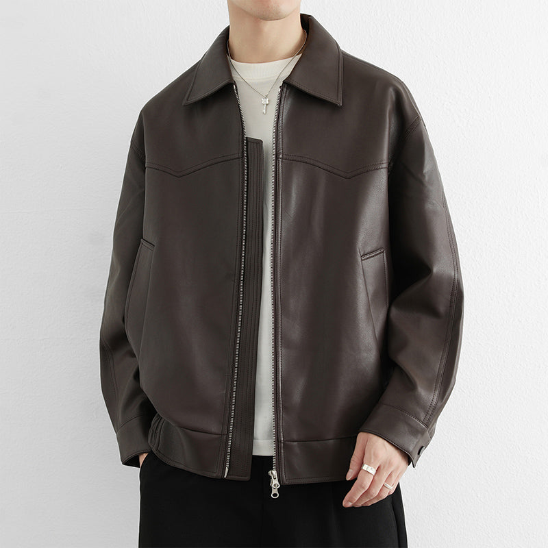 PU leather jacket