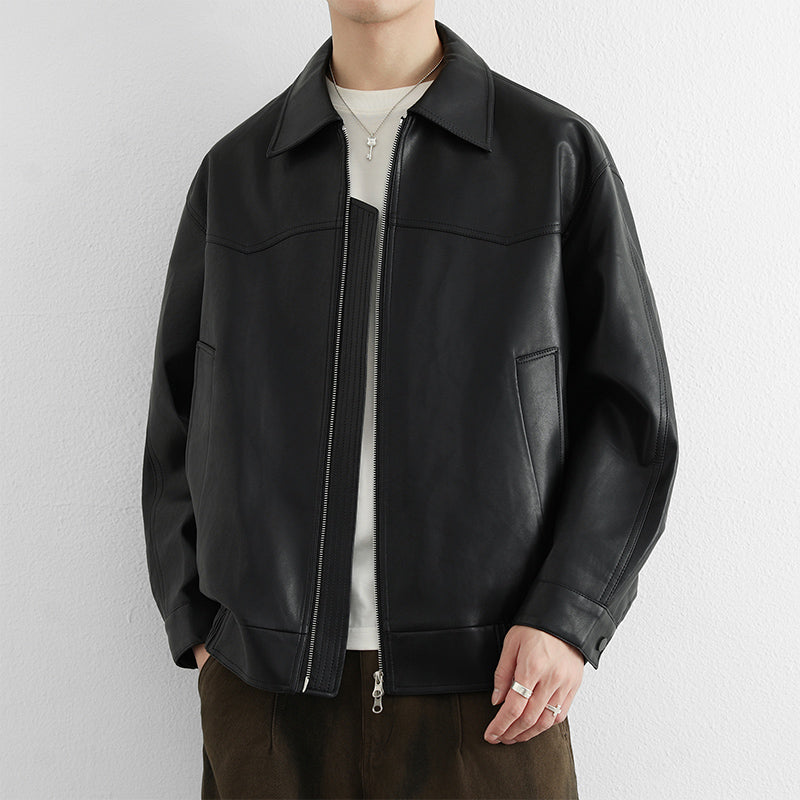 PU leather jacket