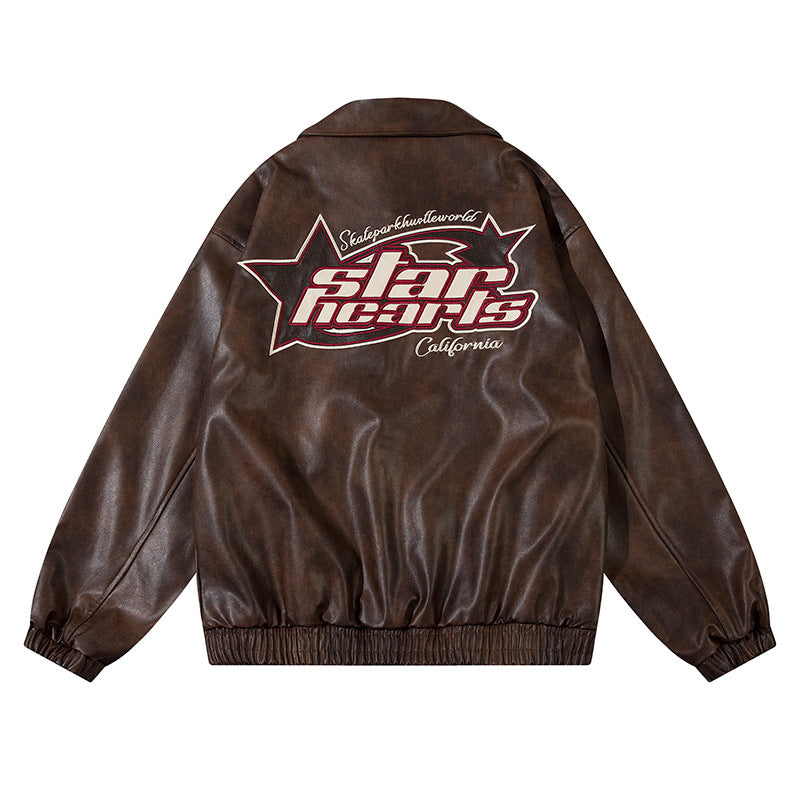 PU leather jacket