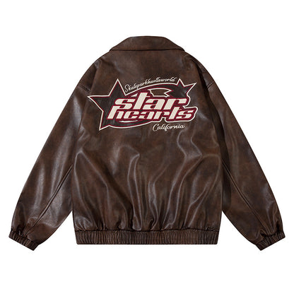 PU leather jacket