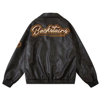 PU leather jacket