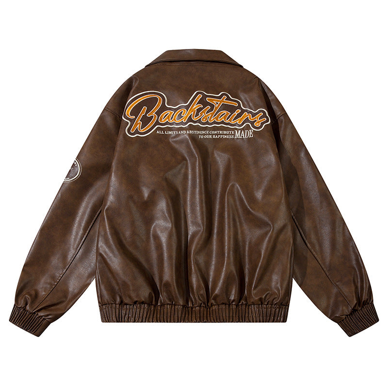 PU leather jacket