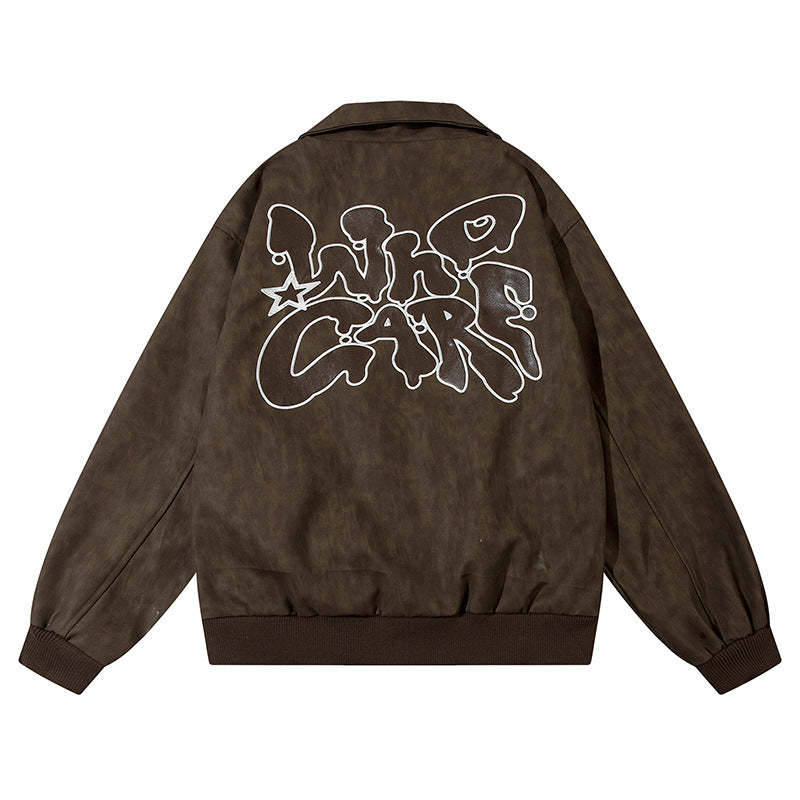 PU leather jacket