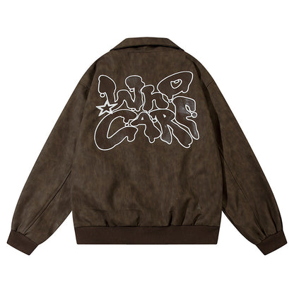 PU leather jacket