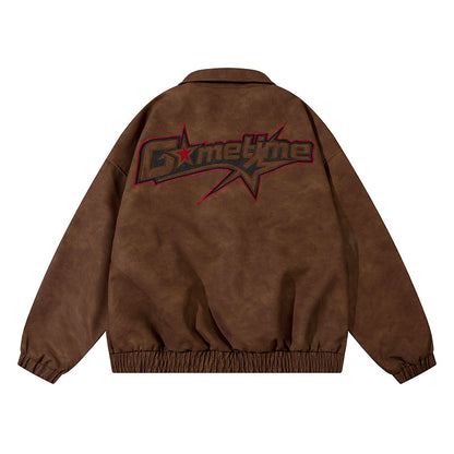 PU leather jacket