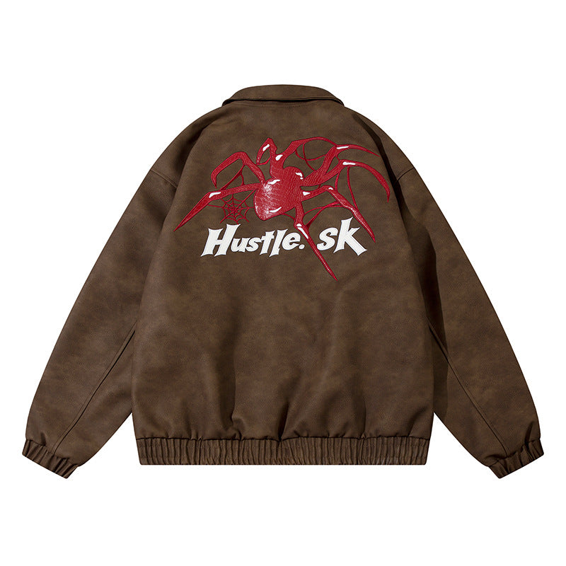 PU leather jacket