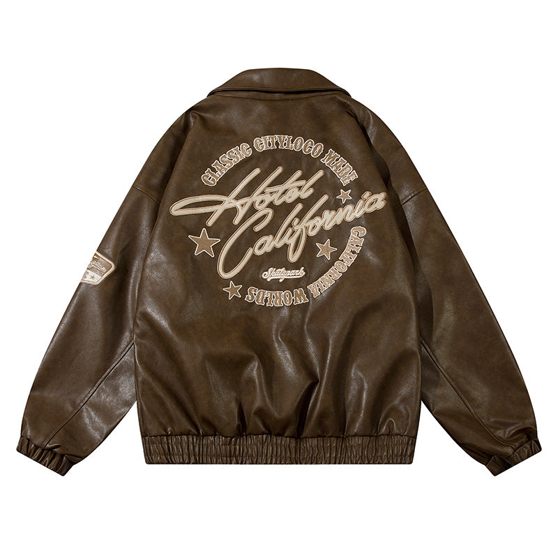 PU leather jacket