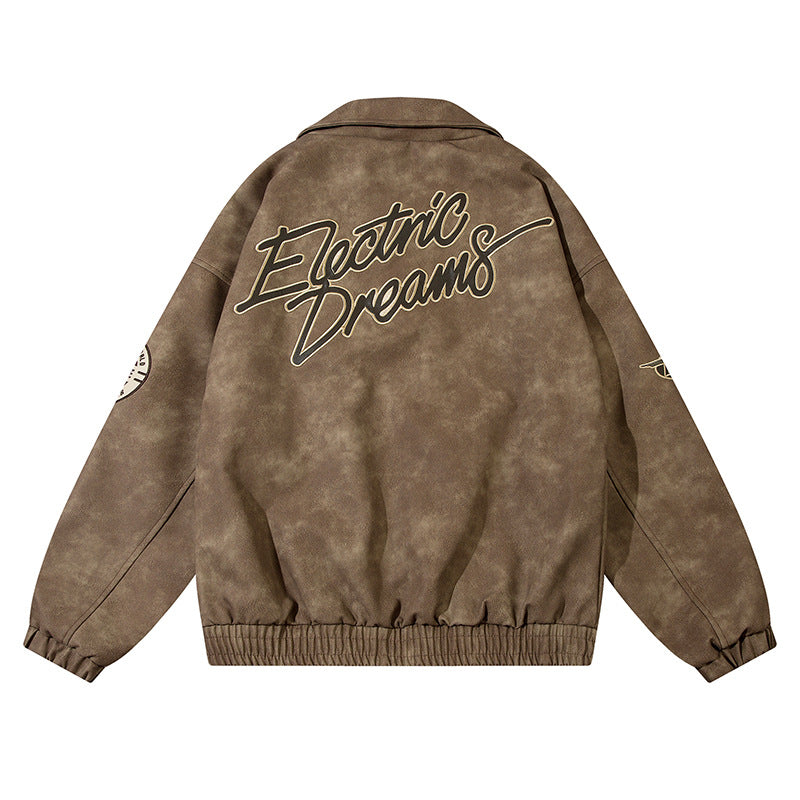 PU leather jacket
