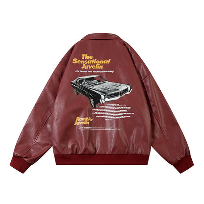 PU leather jacket