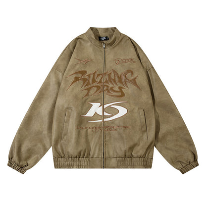 PU leather jacket