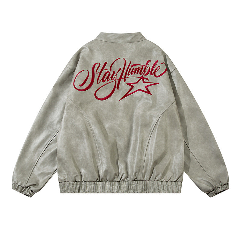 PU leather jacket